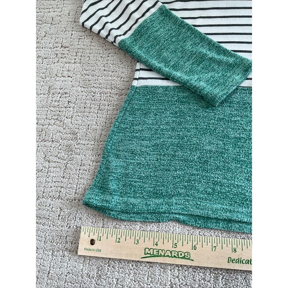 Blooming Jelly Women's Long Sleeve Round Neck Multicolor Stripe Sweater Size M - Picture 7 of 10